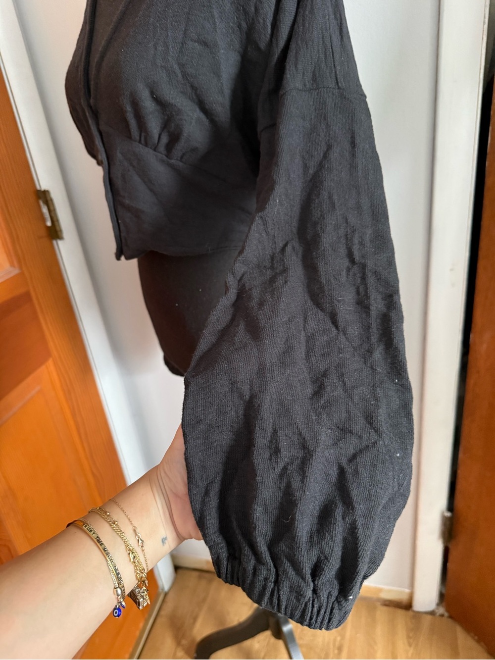 Madewell Cropped Balloon Sleeve Top - Picture 6 of 9